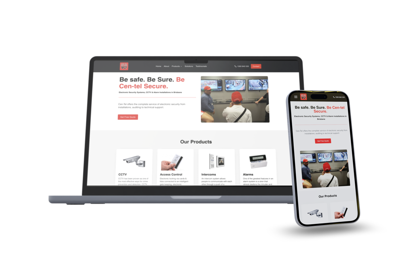 Cen-Tel Secure Website